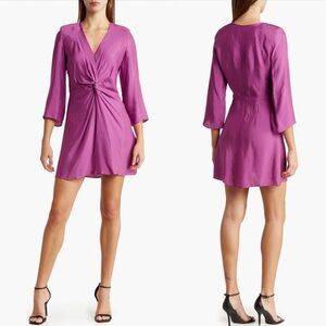 NWT Ba&sh Gothie Twist Long Sleeve Dress Size XS $325